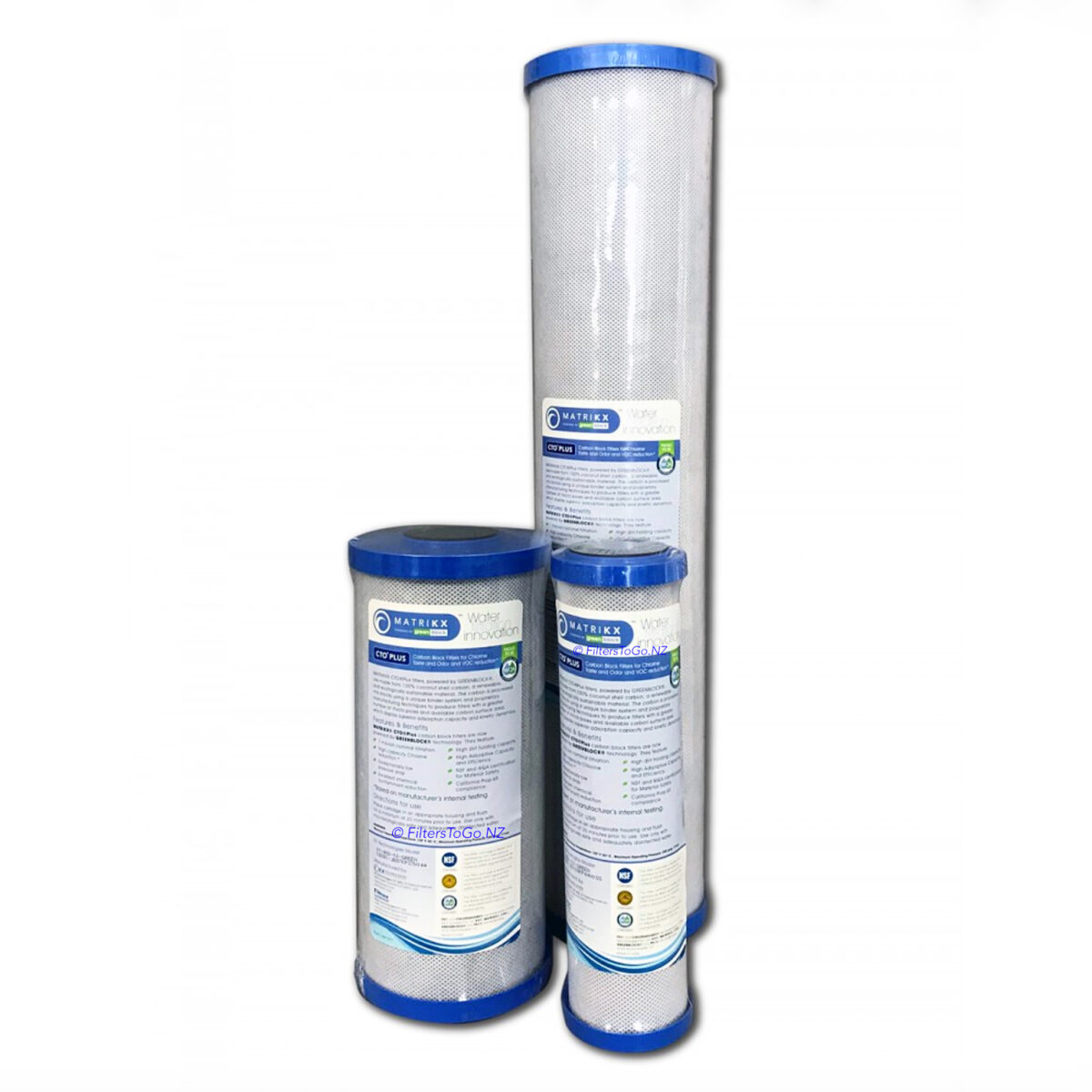 Matrikx CTO 32 250 10 Green Standard Water Filter Cartridge Zdirect