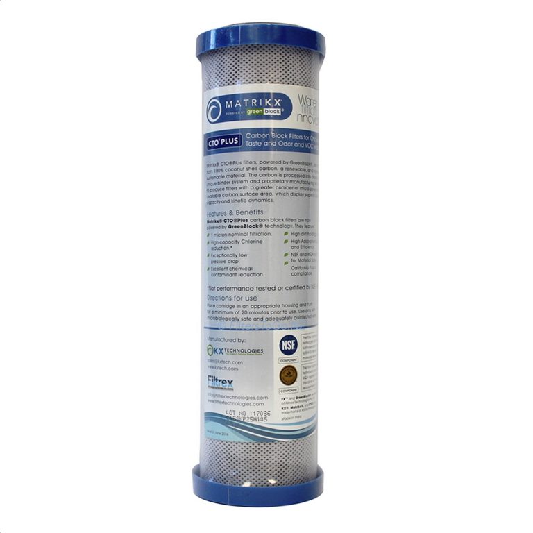 Matrikx CTO 32-250-10-Green Standard Water Filter Cartridge - Zdirect