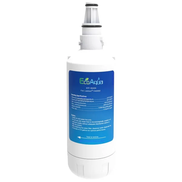 EcoAqua EFF-6043A Compatible Liebherr 7440002 Refrigerator Water Filter